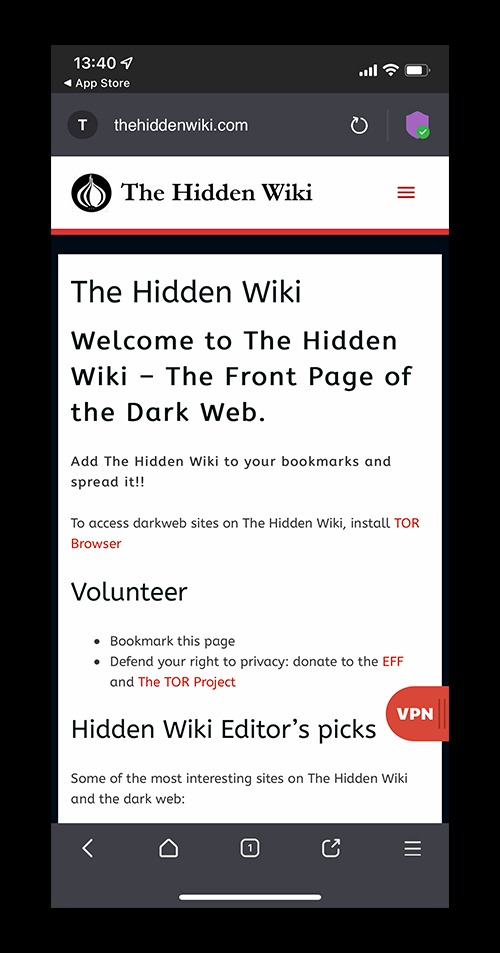 working dark web links