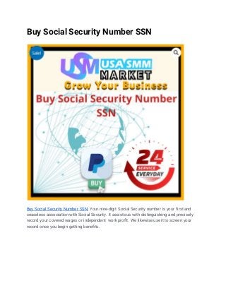 buy ssn and dob