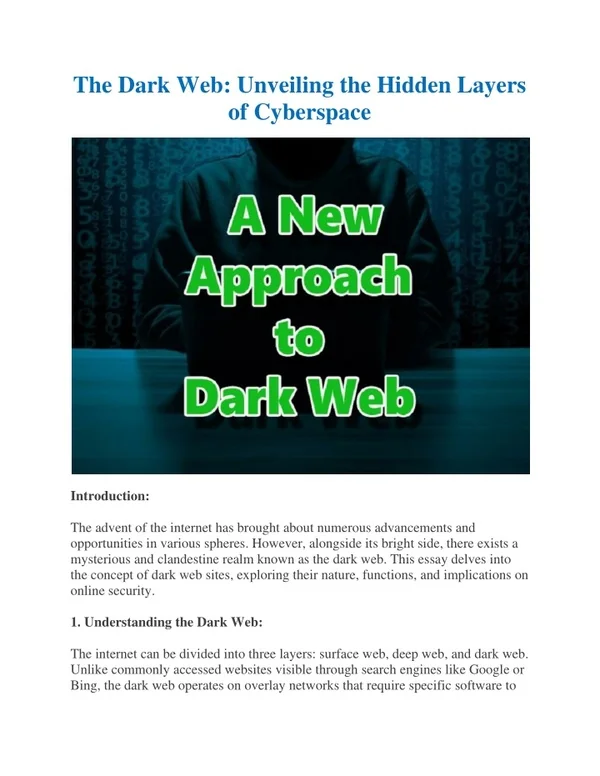 dark web sites